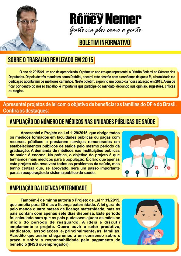 Sobre o trabalho realizado em 2015